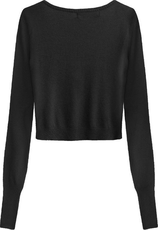 KRÓTKI ZDOBIONY SWETEREK CZARNY (1550)