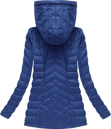 PIKOWANA KURTKA Z KAPTUREM CHABROWA (W622BIG)