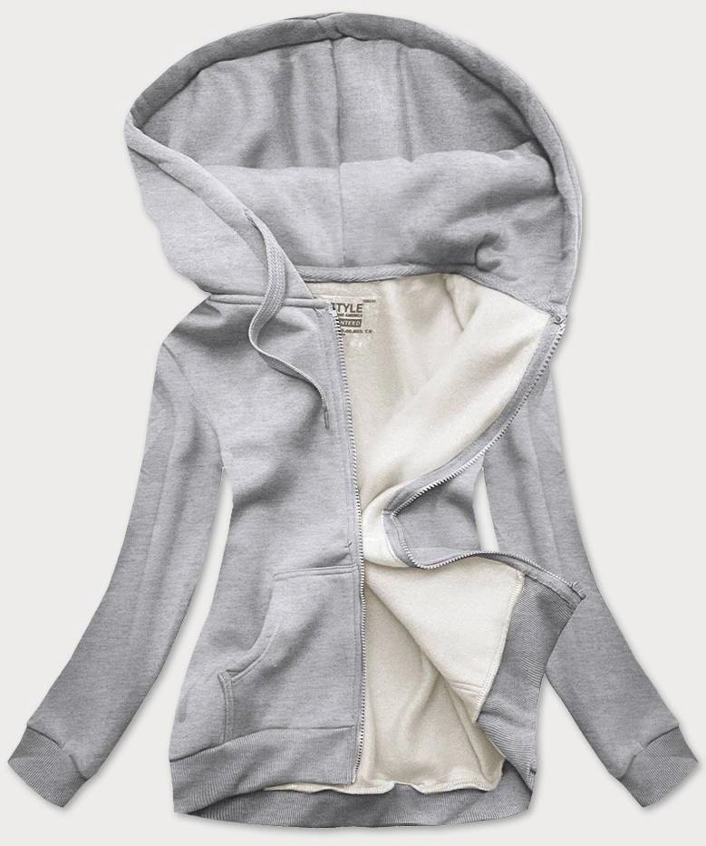 Bluza damska sportowa jasna szara (W03-2)