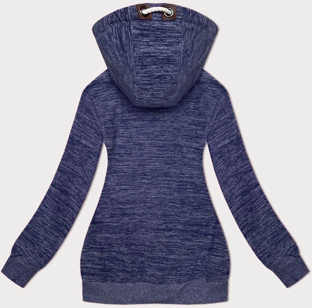 Rozpinana bluza polarowa granat melanż (2310)