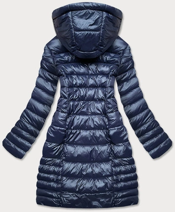 LEKKA PIKOWANA KURTKA ZIMOWA DAMSKA GRANATOWA (Z2780-2)