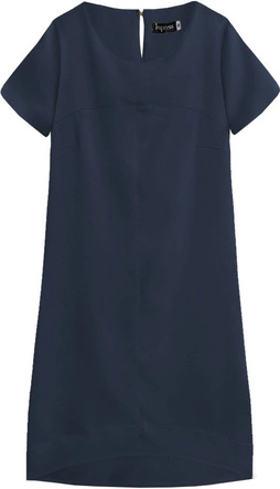 Trapezowa sukienka granatowa (435art)