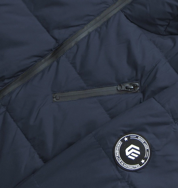 KURTKA ZIMOWA Z PUCHEM NATURALNYM GRANAT 1 (5011)