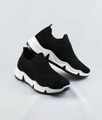 Sportowe buty damskie czarne (ym-168)