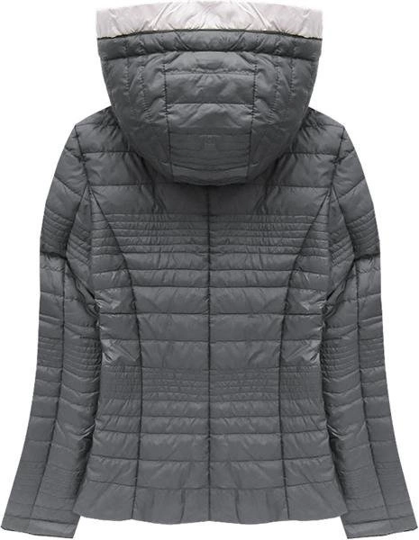 KURTKA Z ZAMKIEM NA BOK GRAFITOWA (21598)