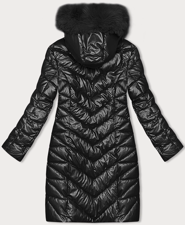 Pikowana zimowa kurtka damska J Style czarna (16M9100-392)