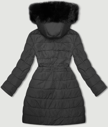 Przejściowa dwustronna kurtka damska J Style czarno-szara (16M9159-392)