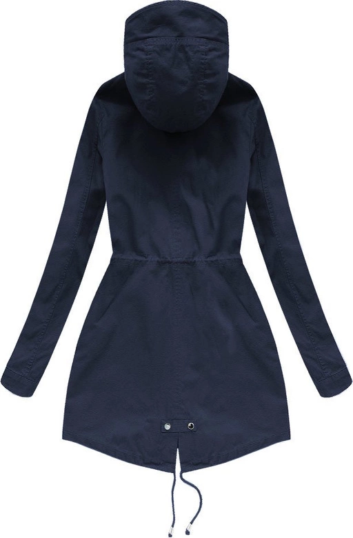 BAWEŁNIANA PARKA Z KAPTUREM GRANATOWA (1801)