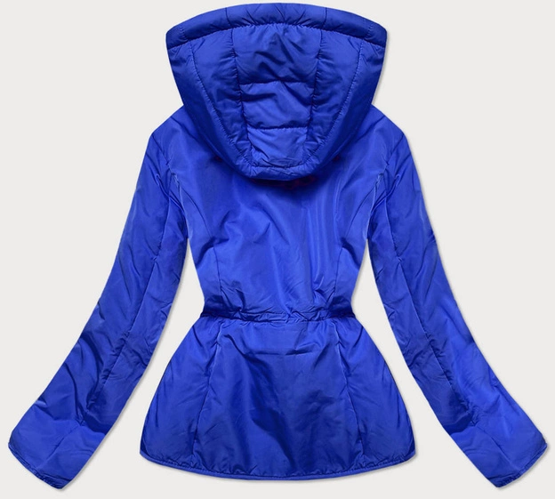 Pikowana przejściowa kurtka damska niebieska (m168)