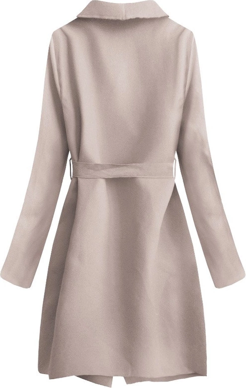 MINIMALISTYCZNY PŁASZCZYK BEŻOWORÓŻOWY (552ART)