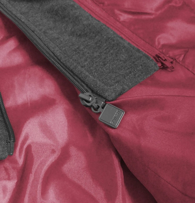 BEZRĘKAWNIK DAMSKI Z DRESOWYM KAPTUREM RÓŻOWY (B2616)