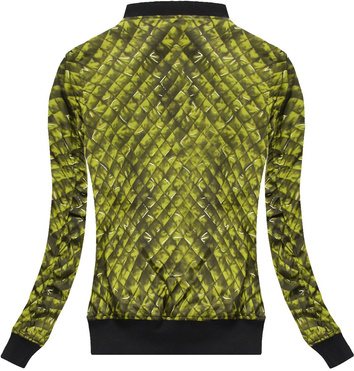DWUSTRONNA KURTKA BOMBER LIMONKOWA (4477)