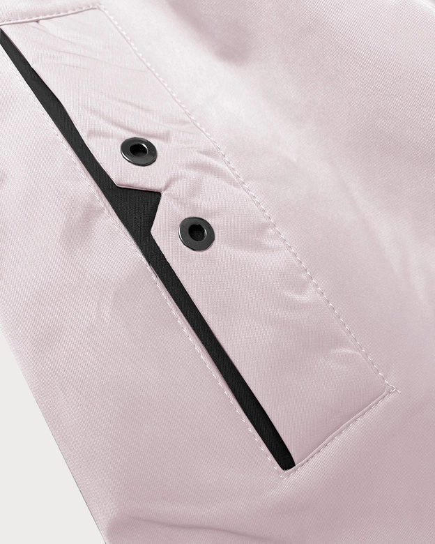 Prosta kurtka damska z kapturem LHD pudrowy róż (LHD-24590)