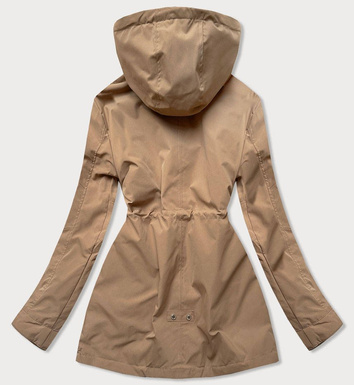 KURTKA DAMSKA TYPU PARKA 2W1 BEŻ-GRANAT (BH2015)