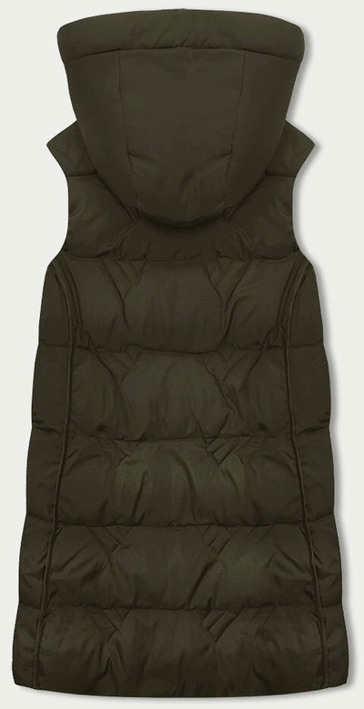 Bezrękawnik damski z kapturem s'west khaki (b8176-11)