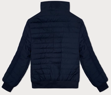 Pikowana kurtka męska ze stójką J.Style granatowa (84M3025-215)