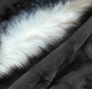 Długa zimowa damska parka bawełniana grafitowa (wm268)