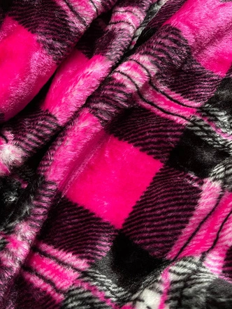 Zimowa parka damska z kapturem khaki-róż (d-238#)