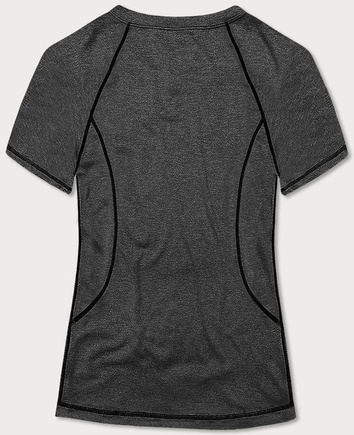 Sportowy t-shirt damski grafitowy (A-2158)
