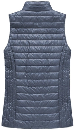 PIKOWANY BEZRĘKAWNIK Z KAPTUREM NIEBIESKI (B1067-30)