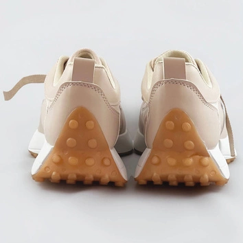 BUTY SPORTOWE Z ŁAŃCUCHEM BEŻOWE (N-206)