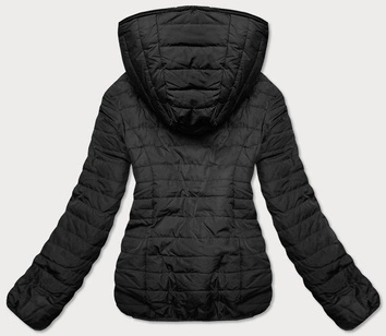 KRÓTKA DWUSTRONNA KURTKA DAMSKA ZIMOWA CZARNA (M21507)