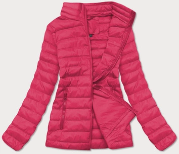 Lekka pikowana kurtka damska różowa (20311-266)