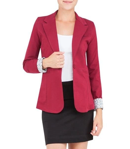 MARYNARKA MADE IN ITALY BORDOWA (6097)