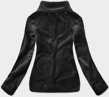 Damska  polarowa bluza ze stójką czarna (hh001-1)