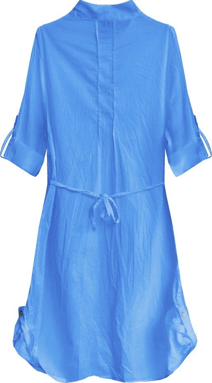 DŁUGA KOSZULA Z ZAKŁADKAMI CHABROWA (1031)