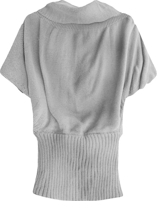 SWETER Z GOLFEM JASNOSZARY (X1225X)