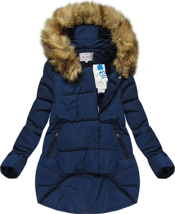 ASYMETRYCZNA KURTKA GRANATOWA (7200W)