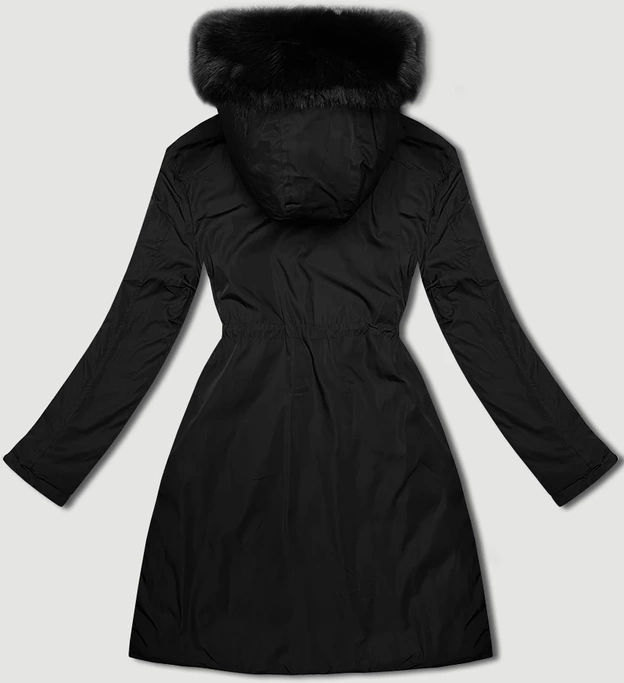 Przejściowa dwustronna kurtka damska J Style czarno-szara (16M9159-392)