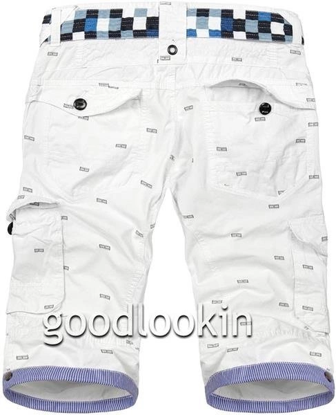 BIAŁE SPODENKI Z PASKIEM I'GO-START (8607)