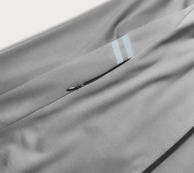 Damska bluza ze stójką szara (20319)