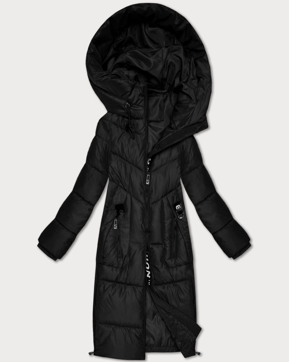 Zimowa dopasowana kurtka do połowy uda S'West czarna (B/R8535-1)