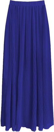 PLISOWANA SPÓDNICA MAXI CHABROWA (X9230X)