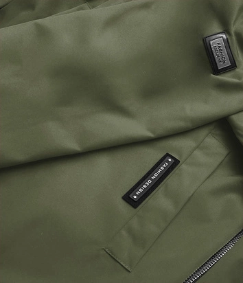 PROSTA DAMSKA KURTKA KHAKI (B8017-11)