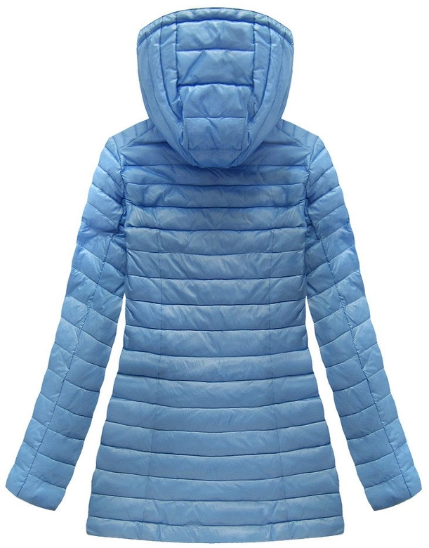 PIKOWANA KURTKA Z KAPTUREM BŁĘKITNA (MH-1679)
