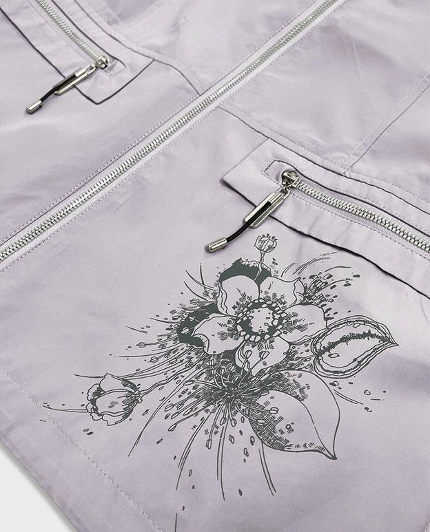 Kurtka damska wiatrówka wrzosowa (7705)