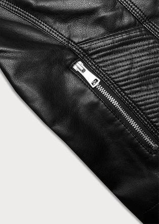 Ramoneska damska ze stójką J Style czarna (11Z8111)