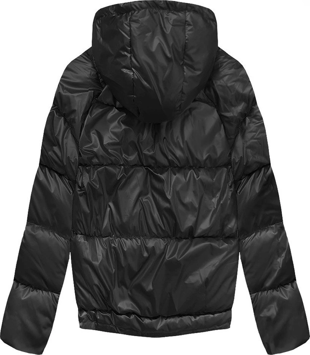 DWUSTRONNA ZIMOWA KURTKA DAMSKA CZARNA (X921X)