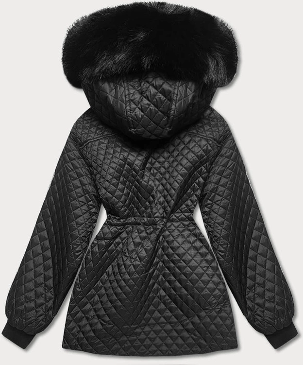 Przejściowa kurtka damska oversize czarna (ag6-27)