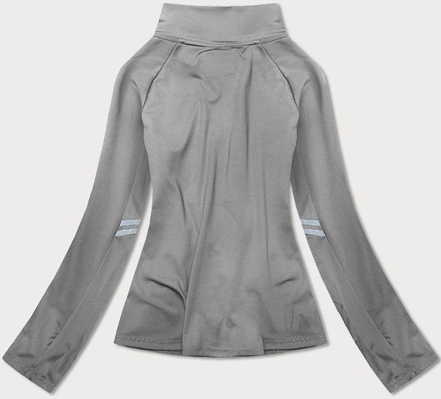 Damska bluza ze stójką szara (20319)