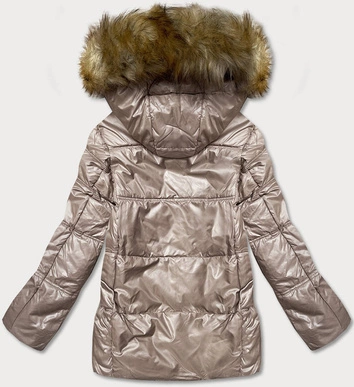 Krótka przejściowa kurtka pikowana camel (H-202)