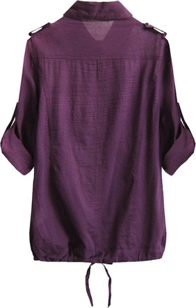 BAWEŁNIANA KOSZULA FIOLETOWA (1010)