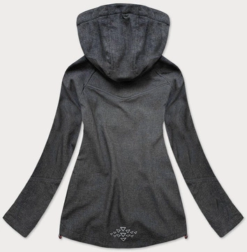 SPORTOWA KURTKA DAMSKA GRAFIT/KORAL (HV-909)
