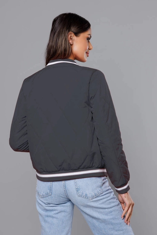 Kurtka damska bomberka grafitowa (16M9070-92)