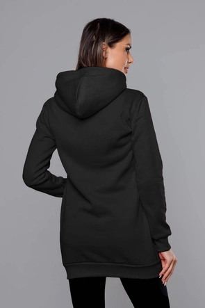 Damska bluza kangurka czarna (YS10003-3)