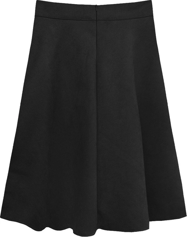 ROZKLOSZOWANA SPÓDNICA CZARNA (537ART)